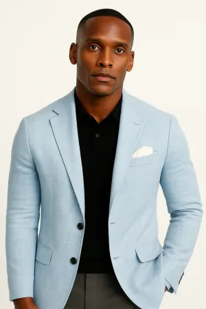 Luminovi | Linen Blazer Tailored Fit