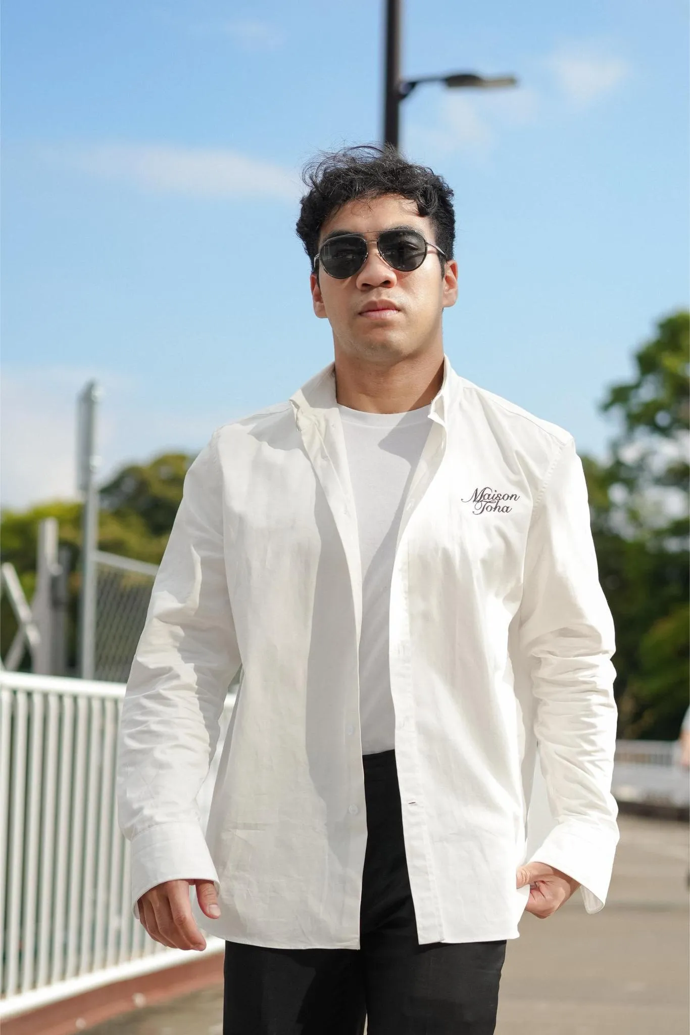 MAISON TOHA: CLASSIC SHIRT IN WHITE