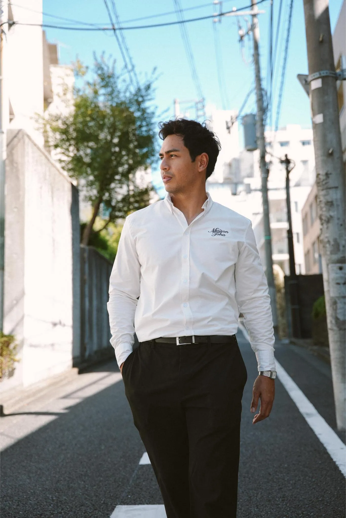 MAISON TOHA: CLASSIC SHIRT IN WHITE