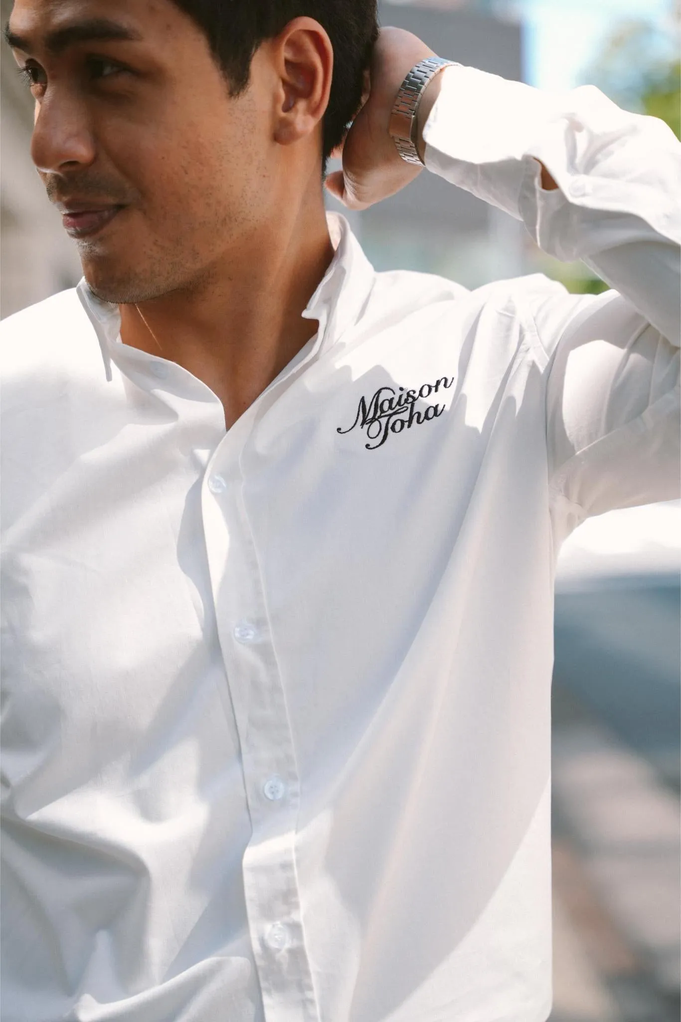 MAISON TOHA: CLASSIC SHIRT IN WHITE
