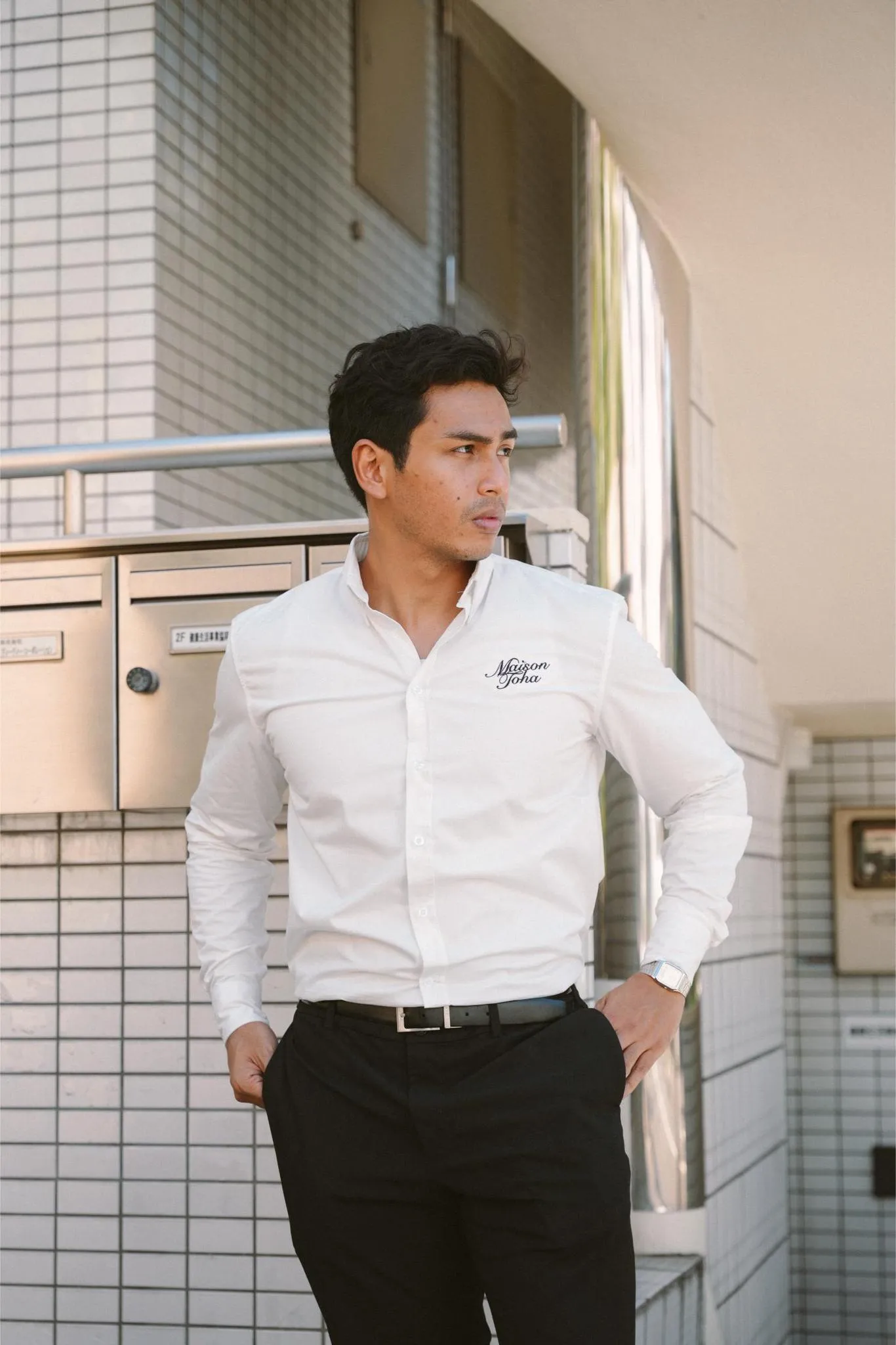MAISON TOHA: CLASSIC SHIRT IN WHITE