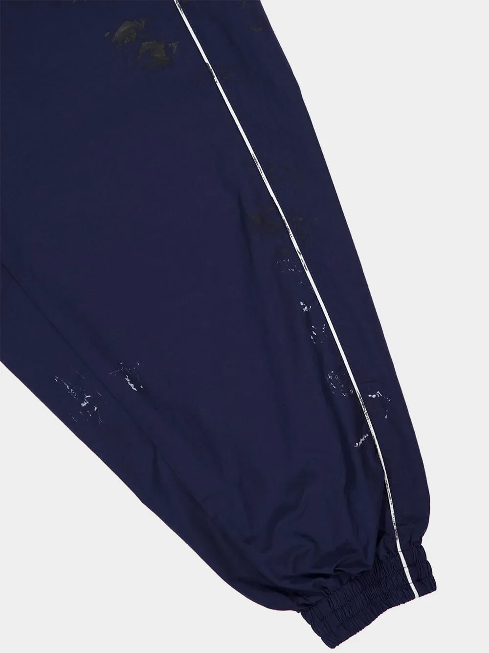Marine Blue Tracksuit Poplin Techno Jacket