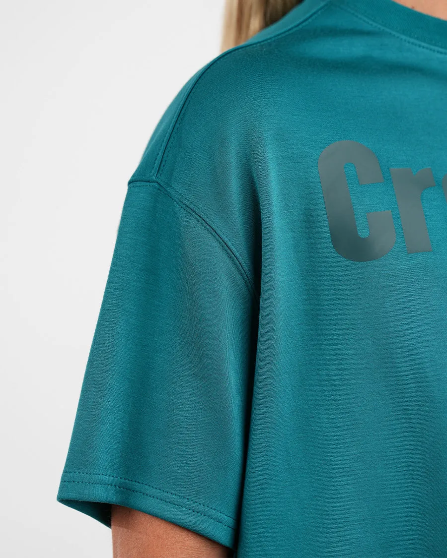 Matching set Women - oversized T-shirts Emerald