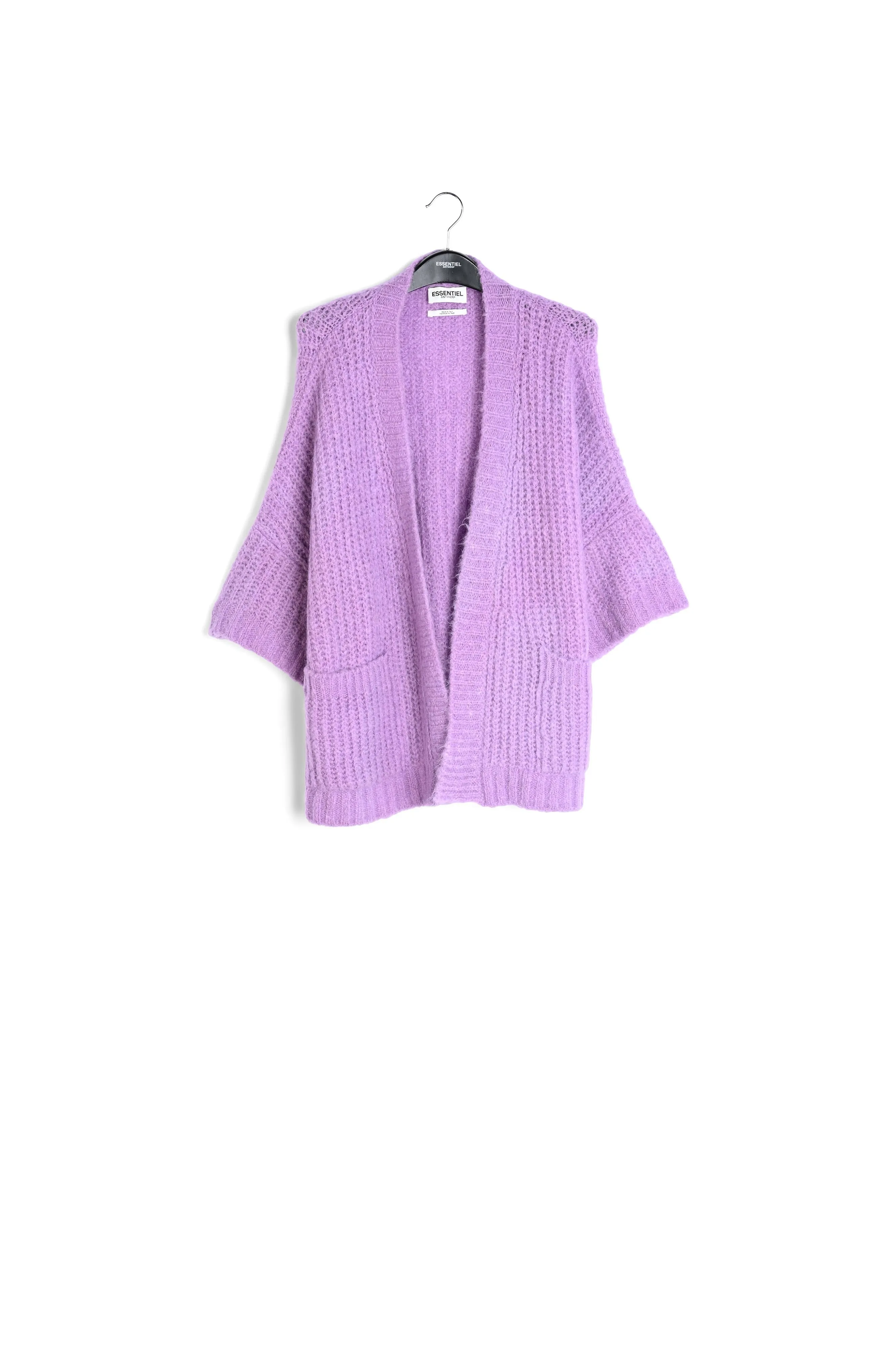 Mauve boxy cut cardigan