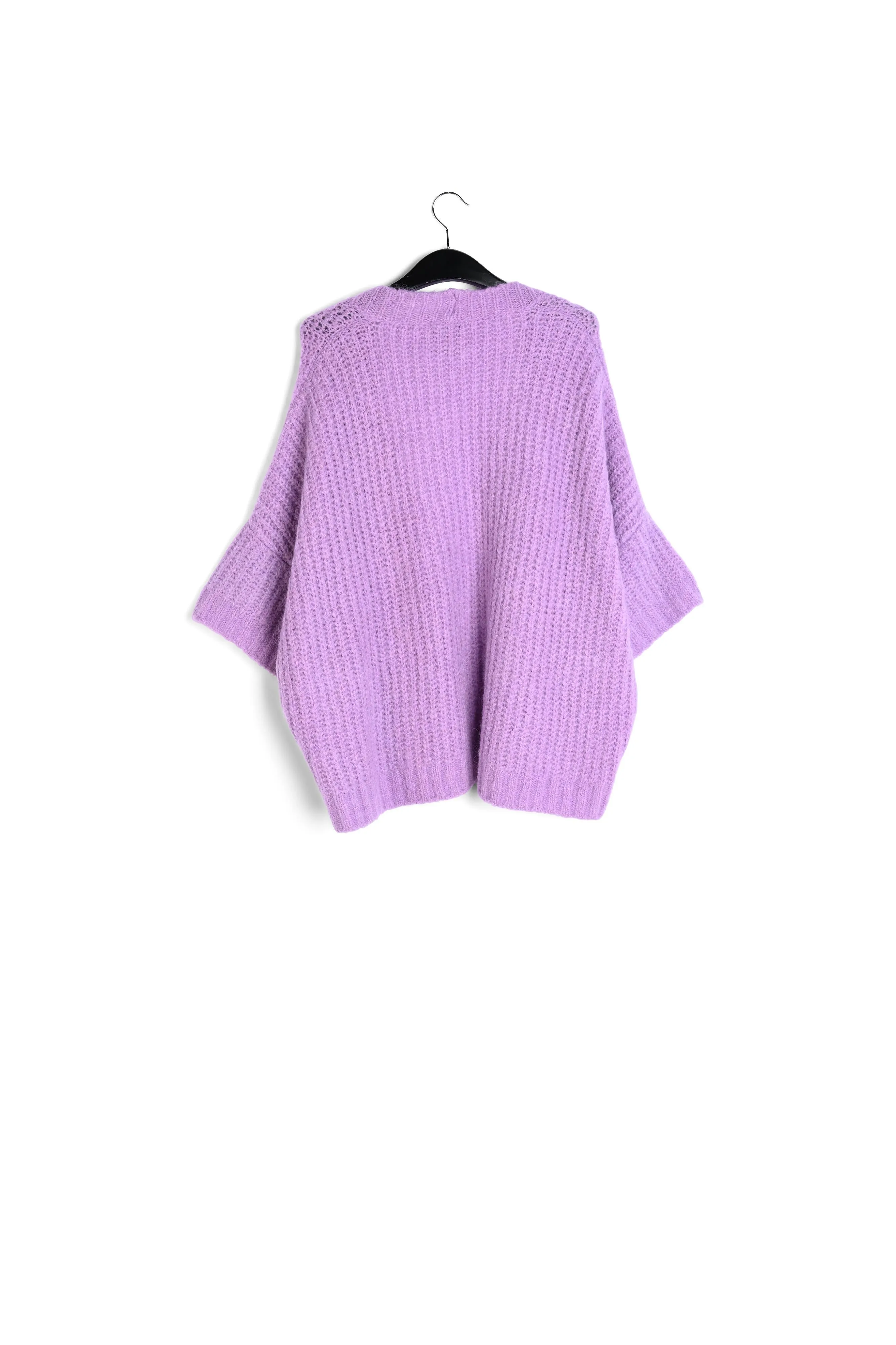Mauve boxy cut cardigan