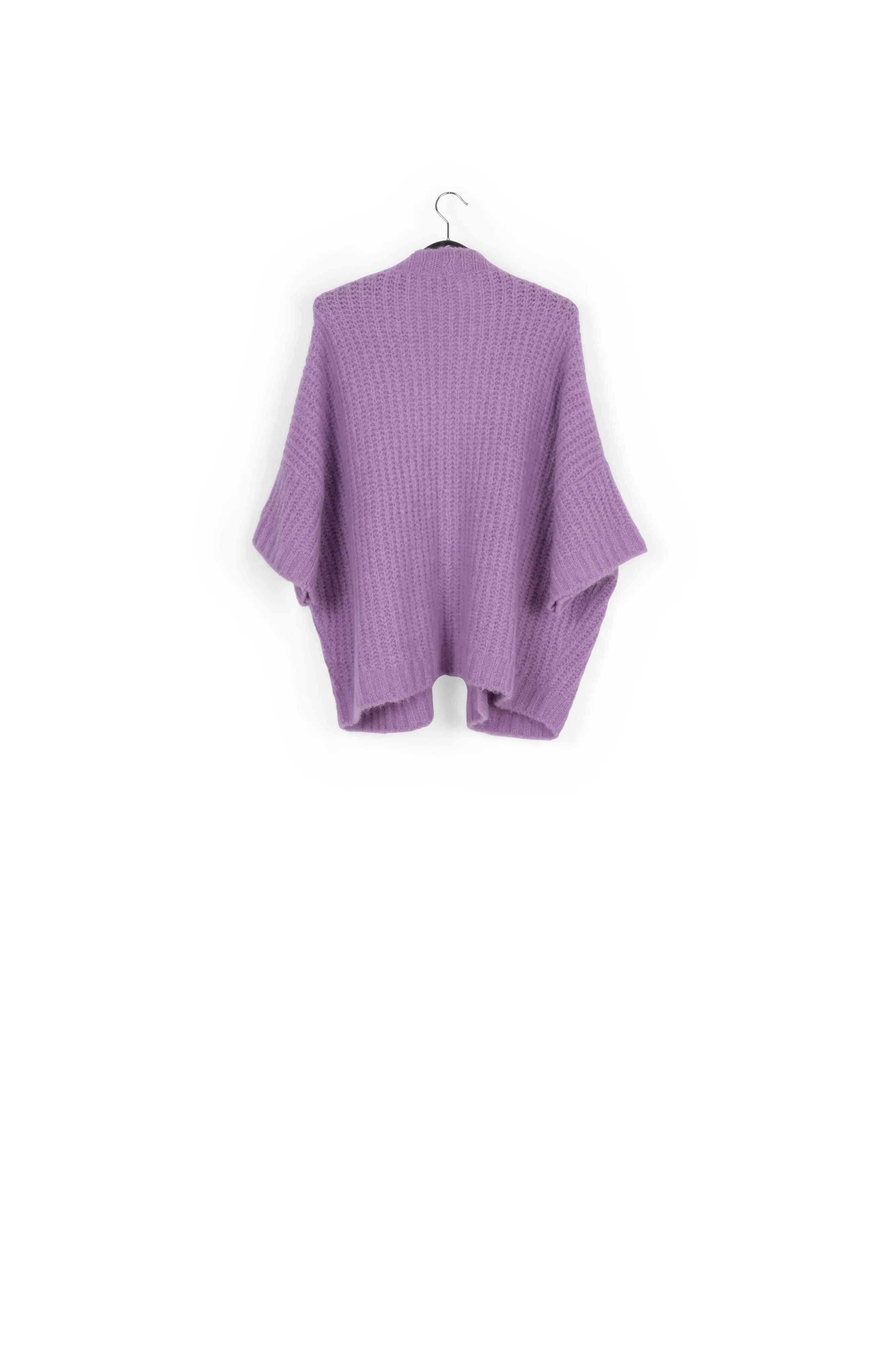Mauve boxy cut cardigan