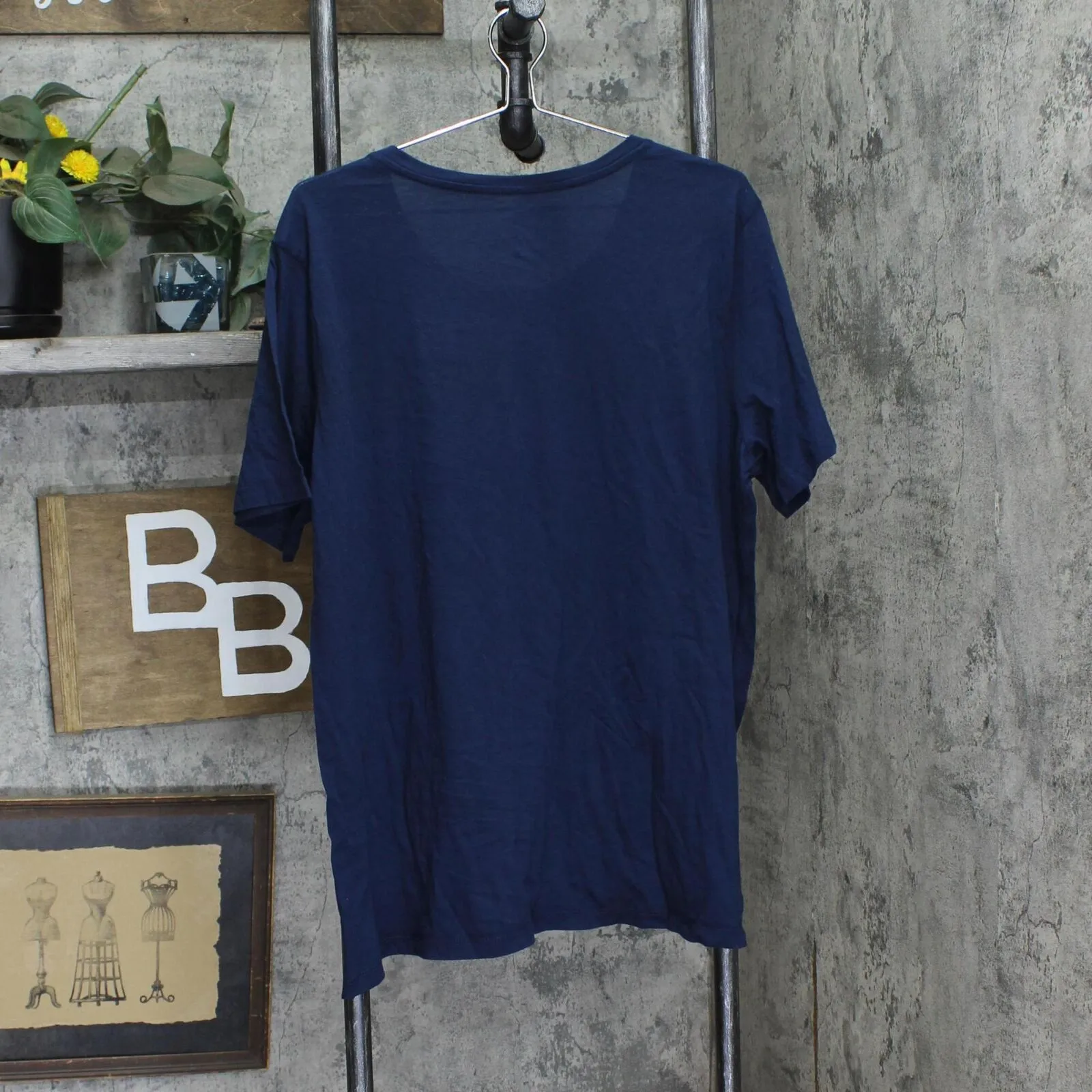 Members Mark Womens Essential Crewneck Tee DLT4785S Blue Cove 2XL