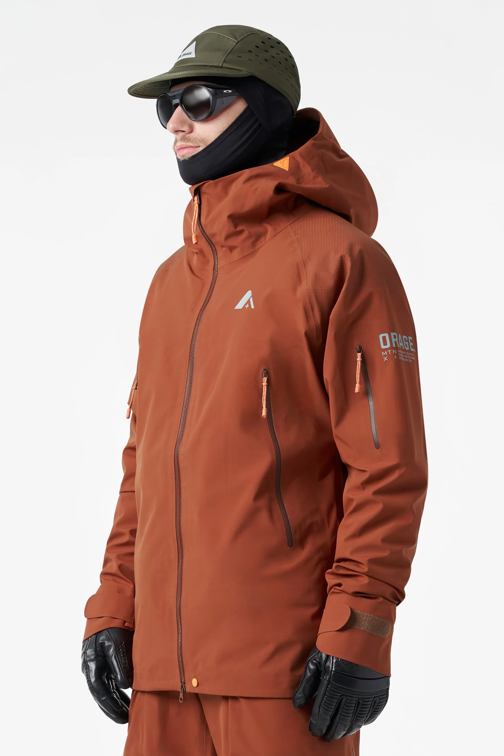 Men’s Mtn-X Glacier 3L Light Jacket-Dark Terracotta