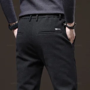 Men's Winter Fleece-Lined Casual Pants