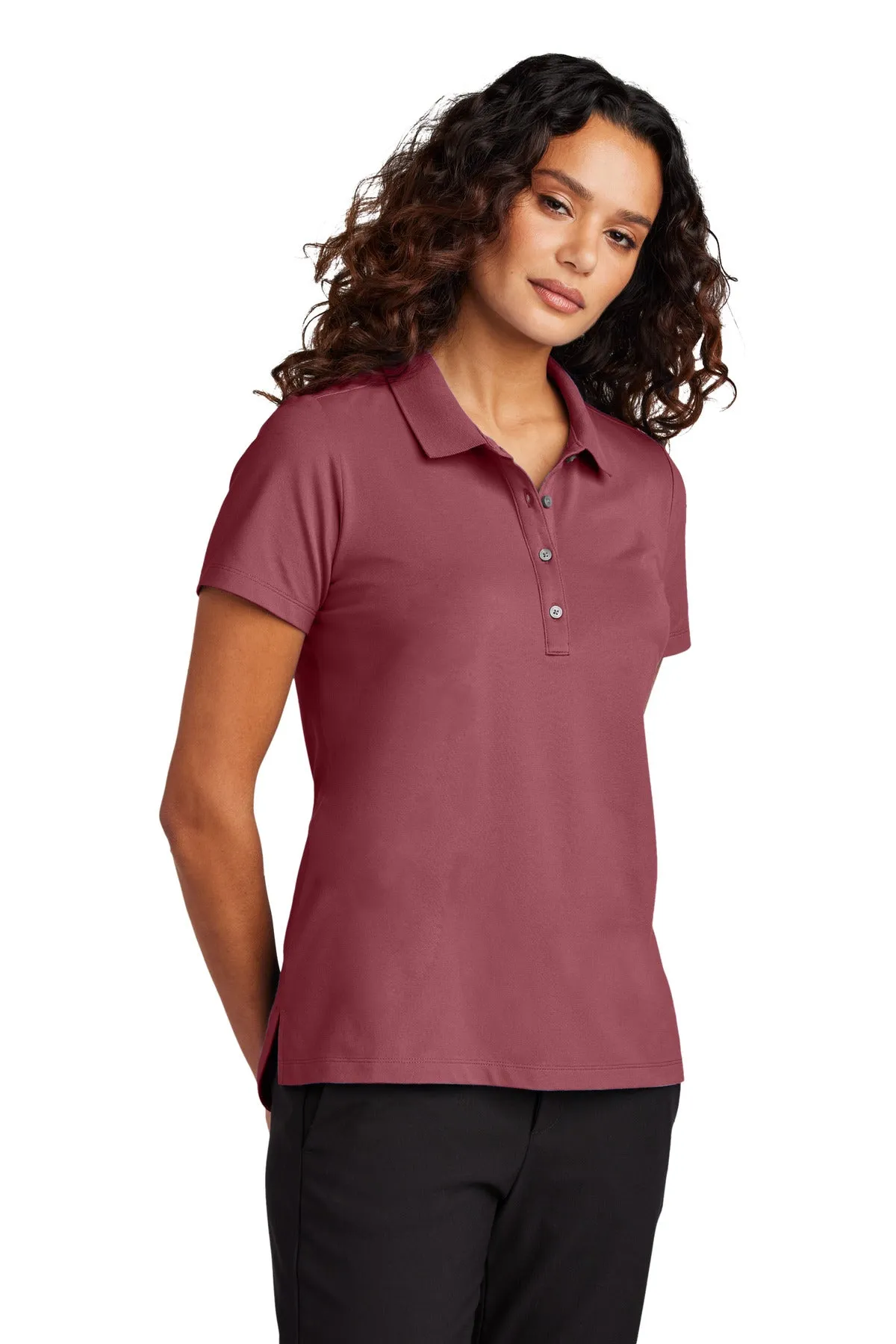 Mercer Mettle Women's Stretch Pique Polo MM1005 Rosewood