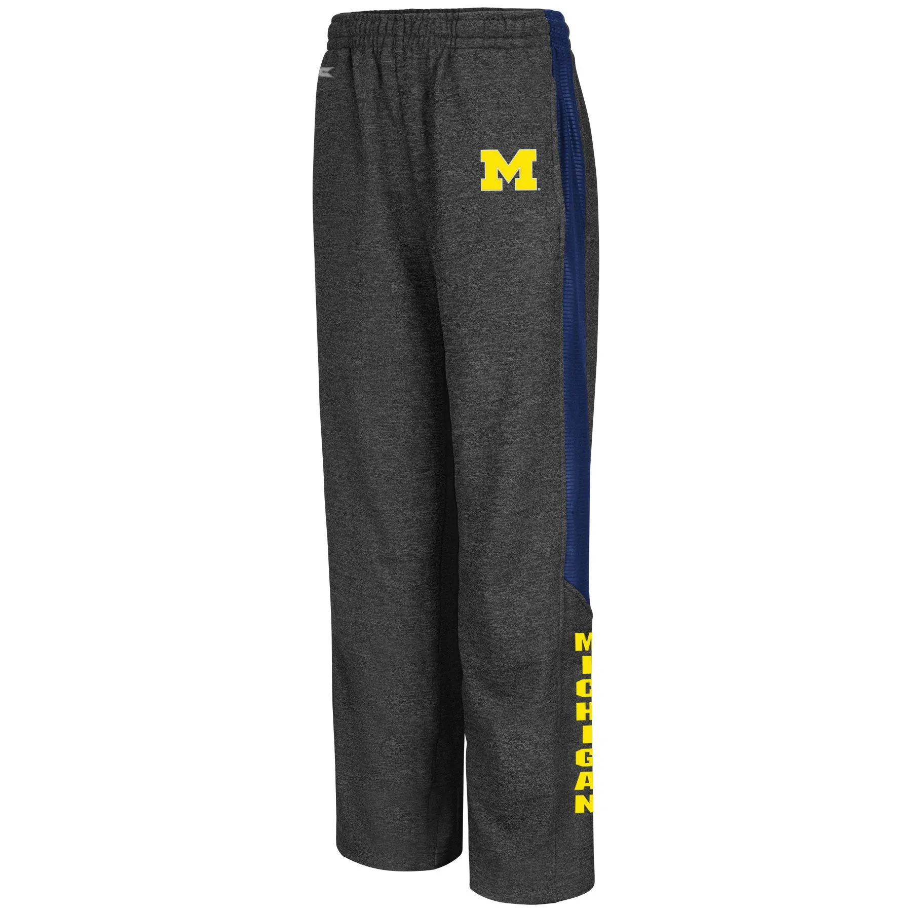 Michigan Wolverines Colosseum Youth Charcoal Surge Warm Up Pants