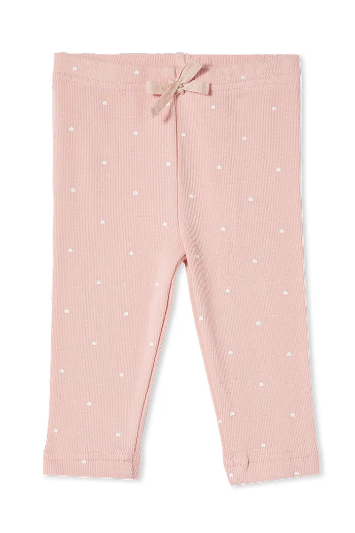 Milky | Misty Rose Rib Pants