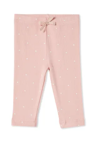 Milky | Misty Rose Rib Pants