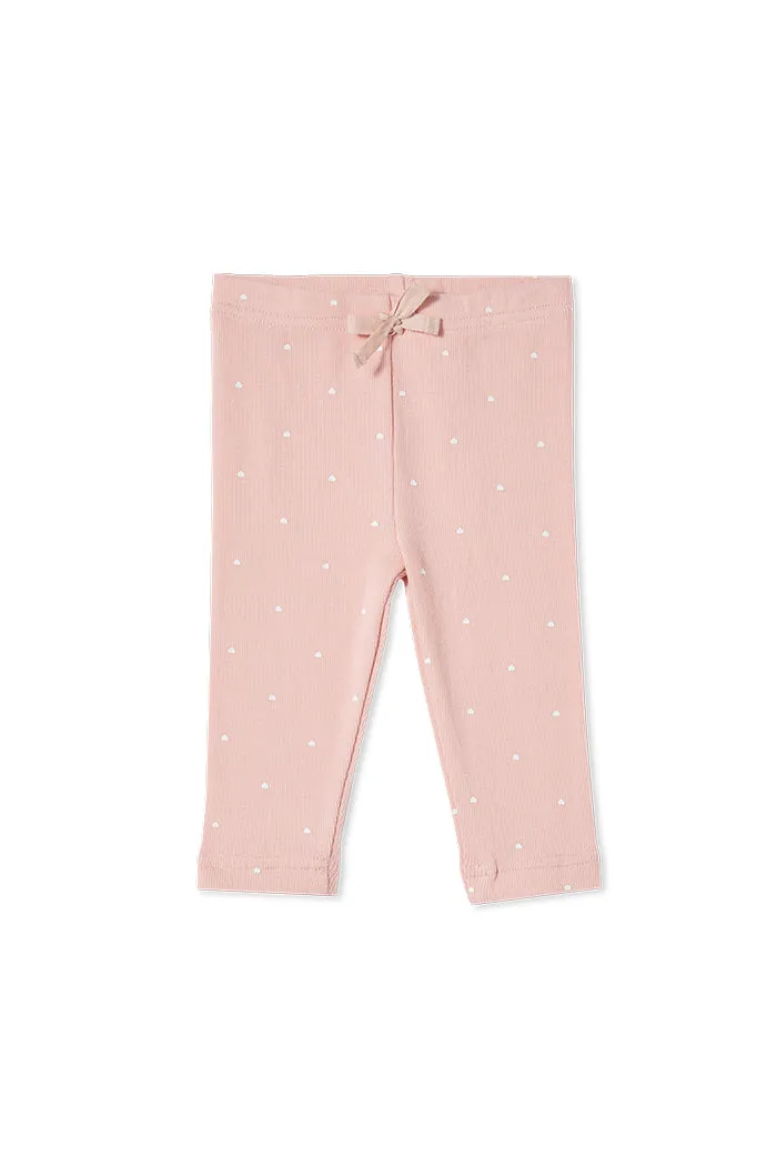 Milky | Misty Rose Rib Pants
