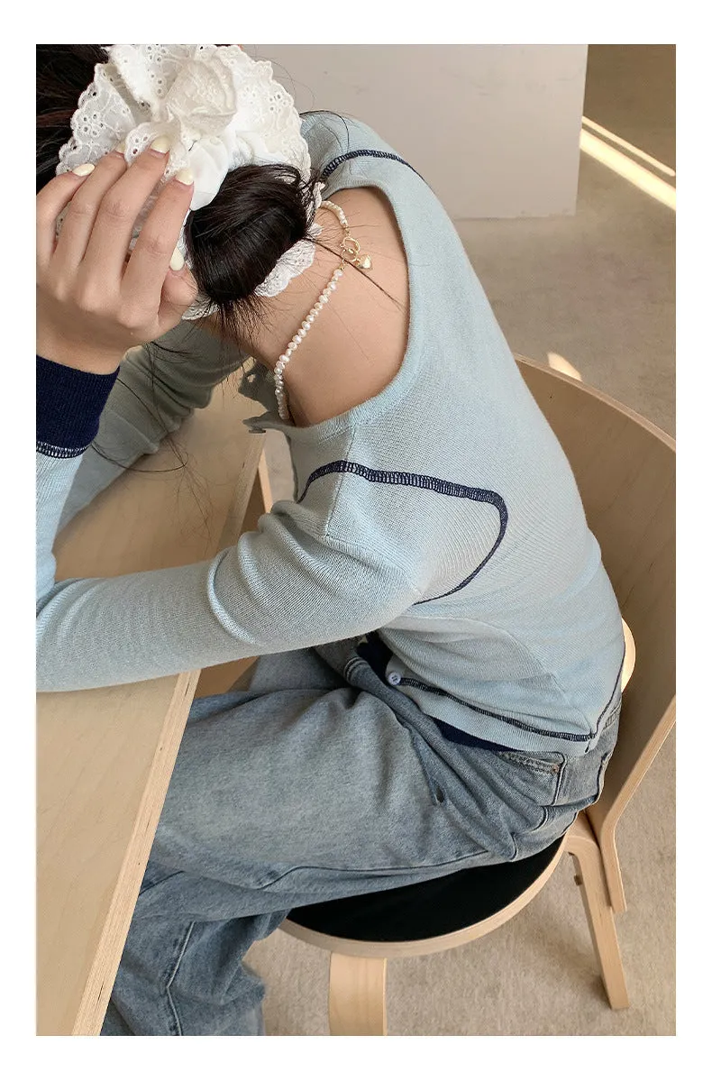 Mountain knit top