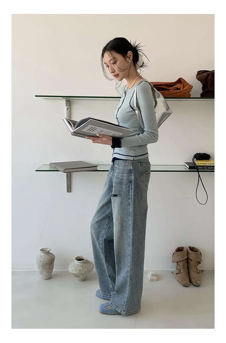 Mountain knit top