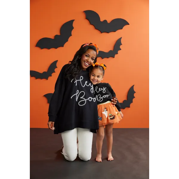 Mud Pie Hey Boo Toddler Sweatshirt