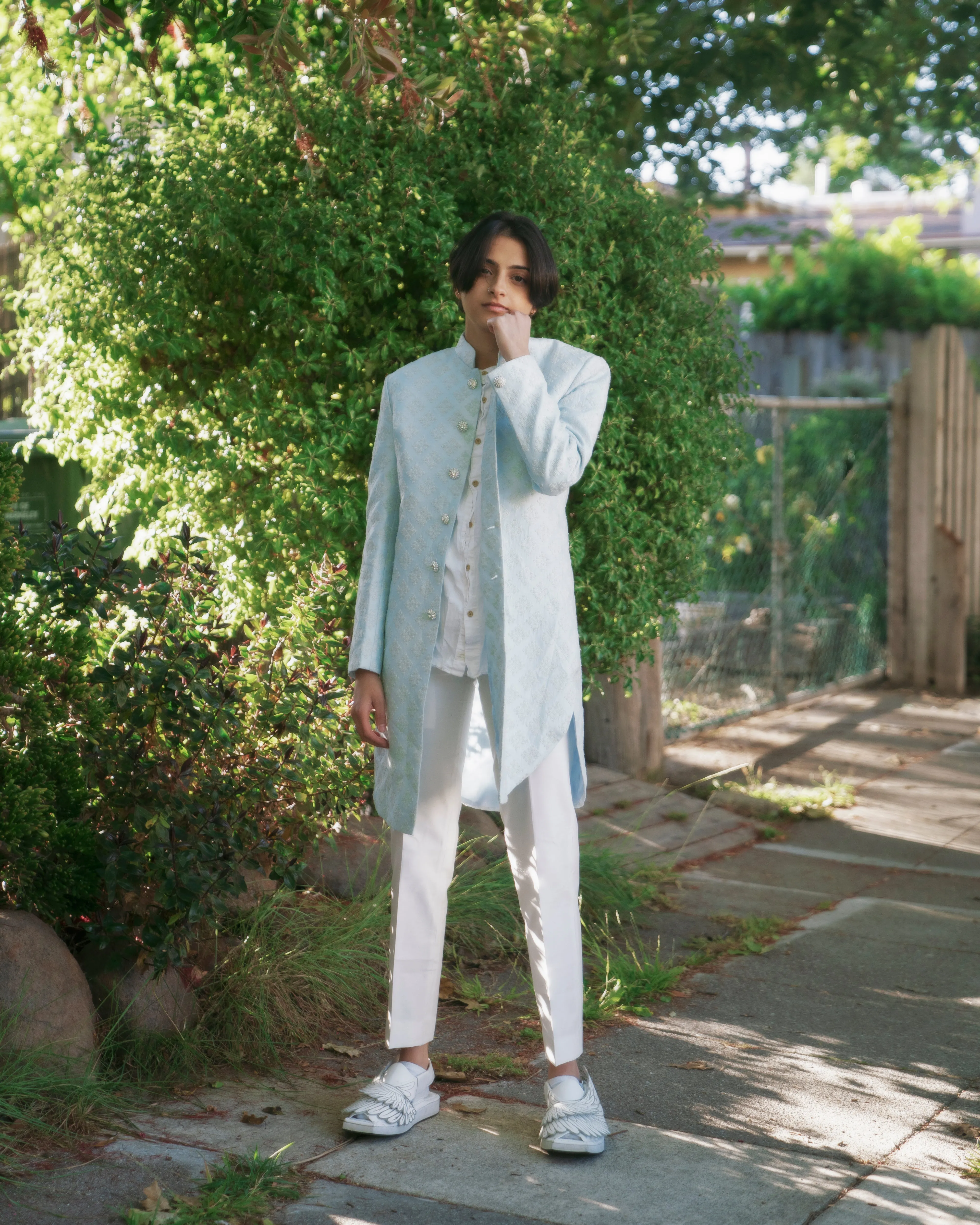 Nasir Sherwani Light Blue (Rental)