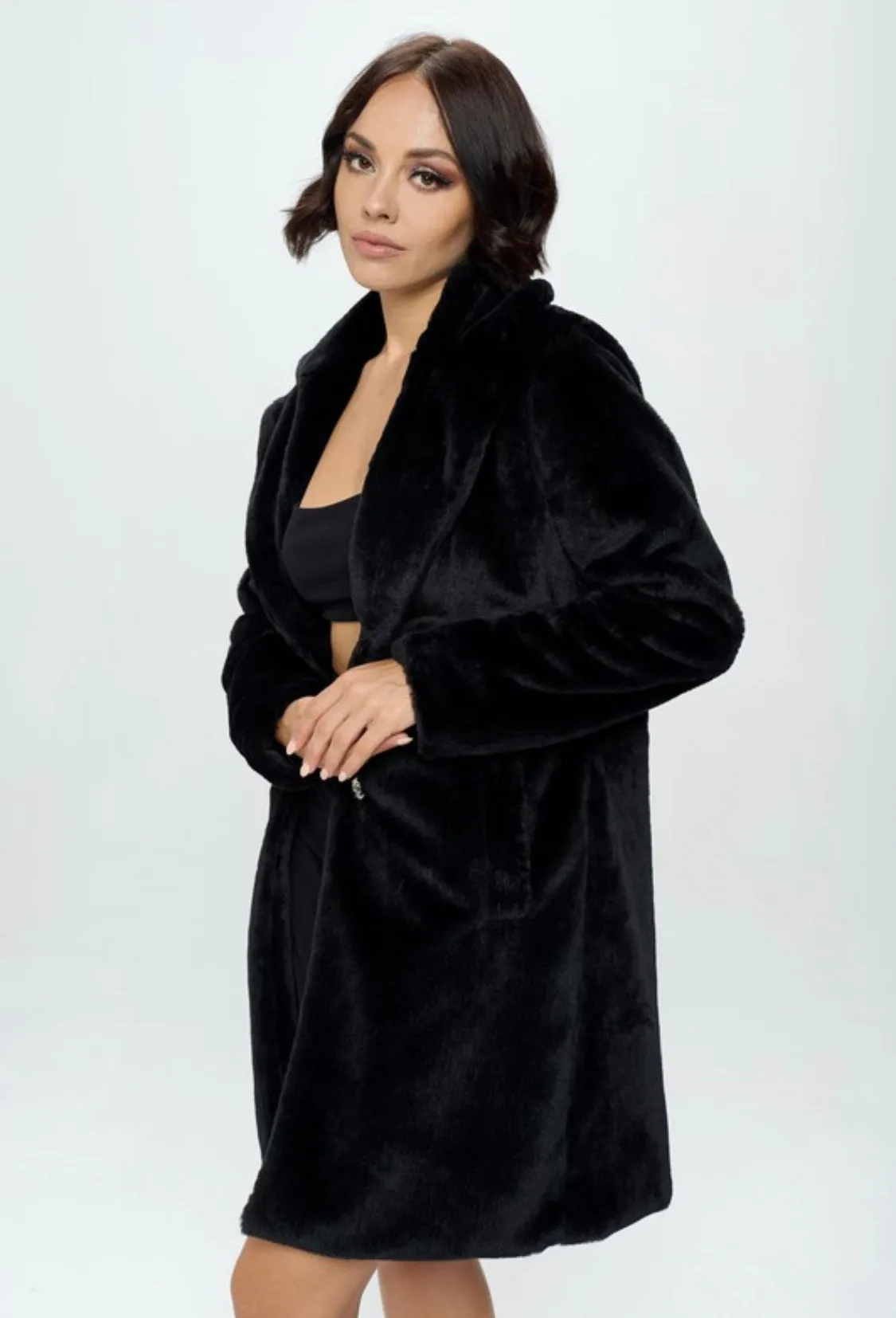 NATIA FAUX FUR COAT