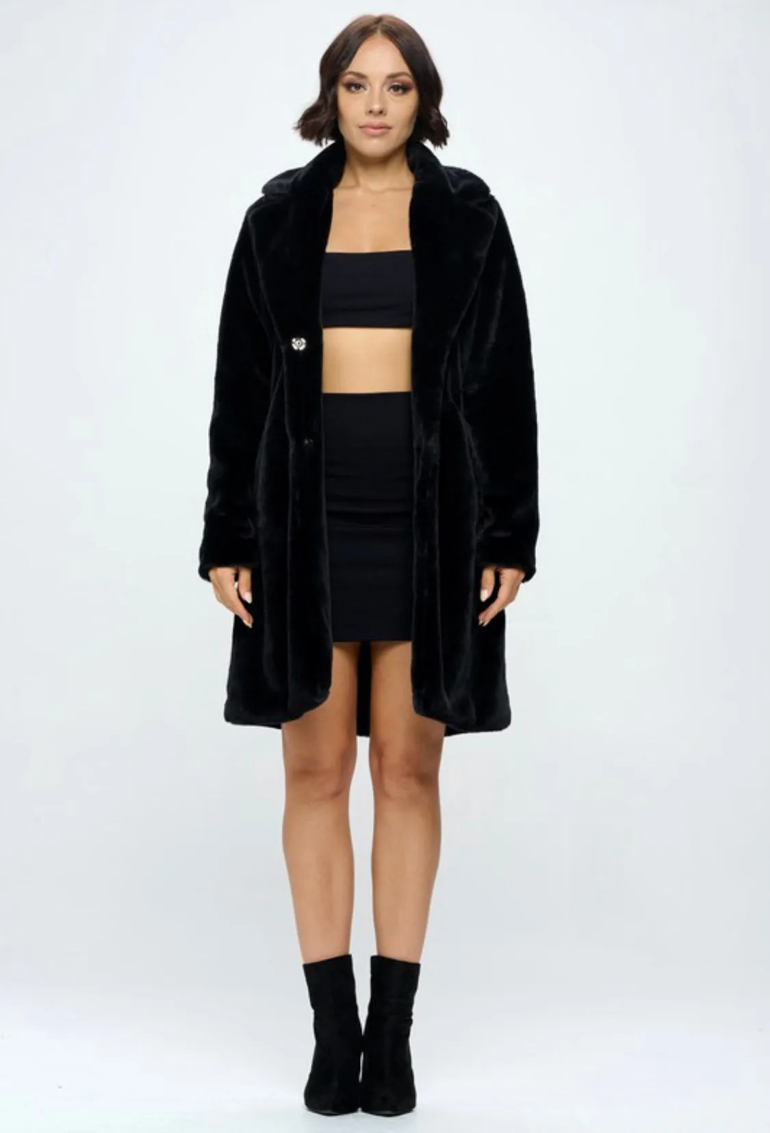 NATIA FAUX FUR COAT