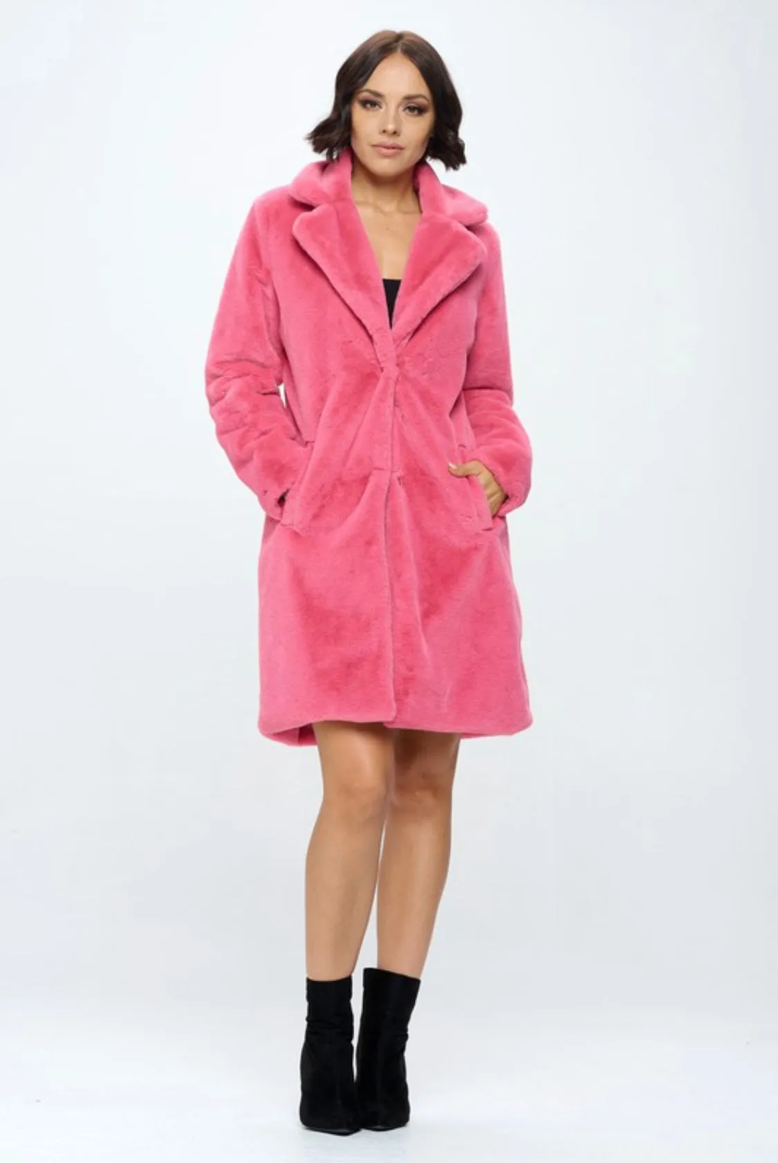 NATIA FAUX FUR COAT