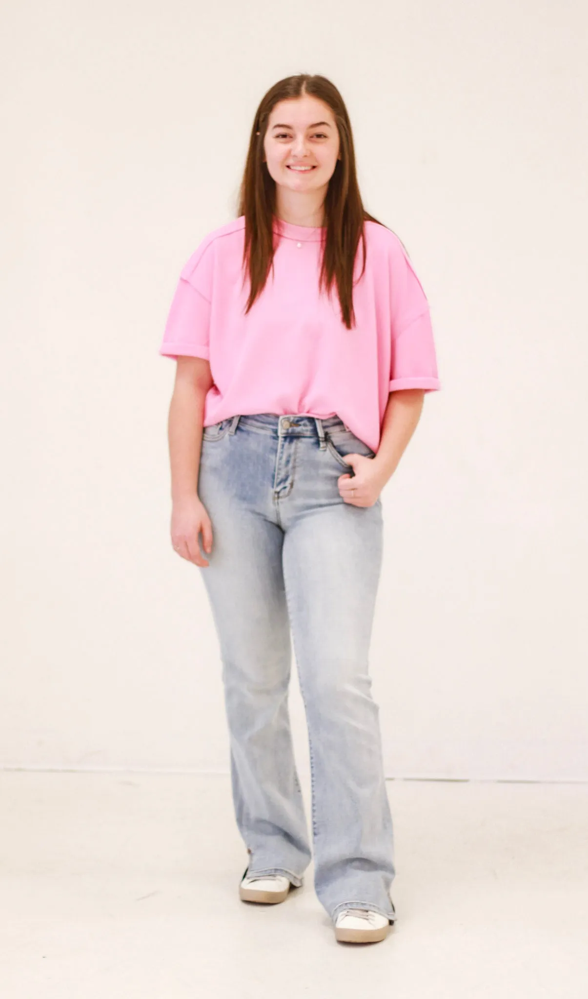 Never Been Basic Pink Ribbed Top