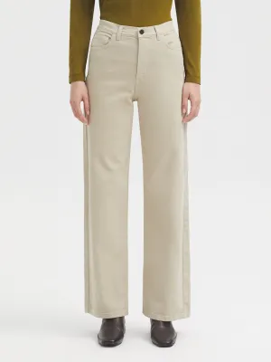 Nice Things Twill Trousers - Mid Stone