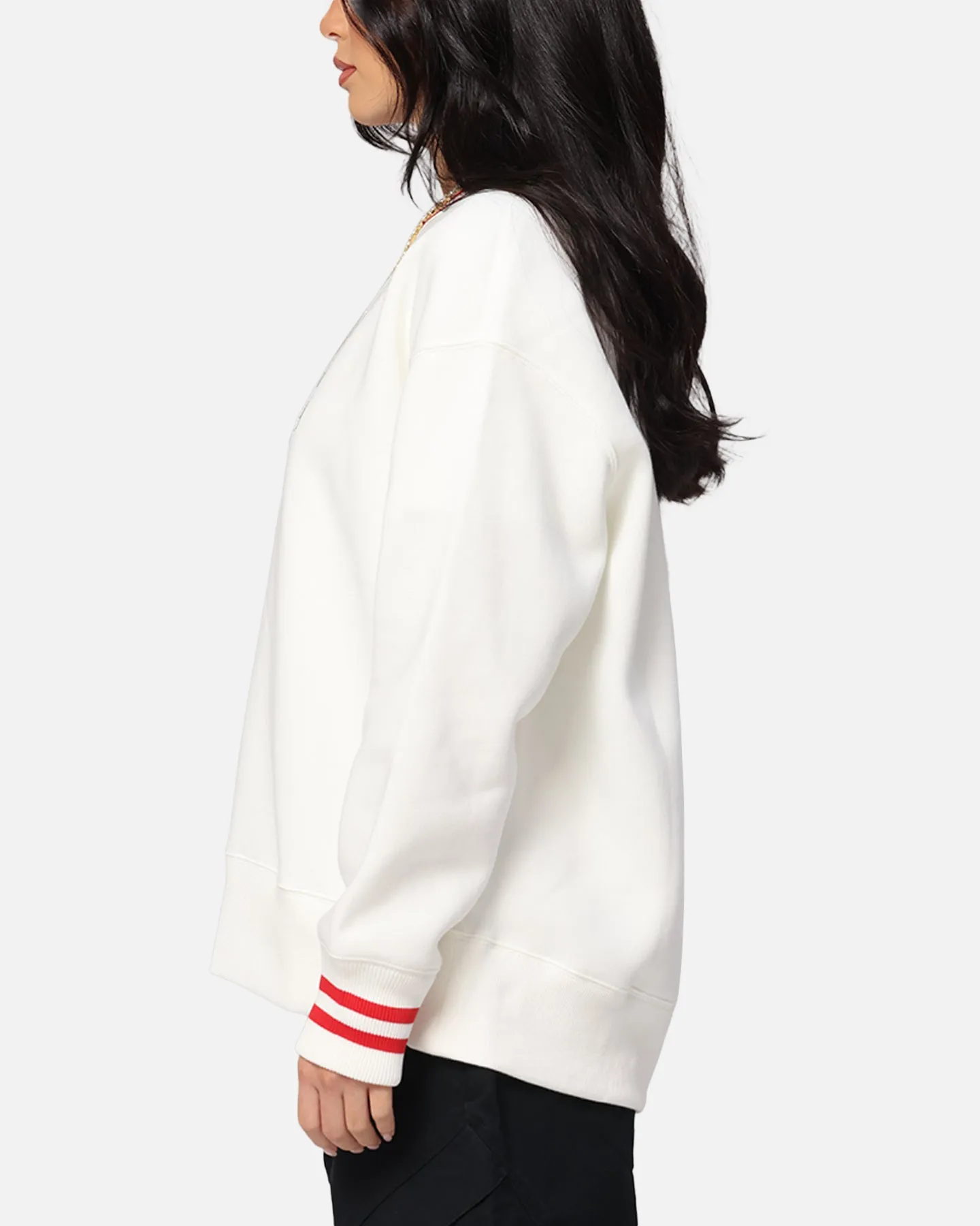 Nike Women's Sportswear Phoenix Oversized Graphic Fleece Sweatshirt Sail