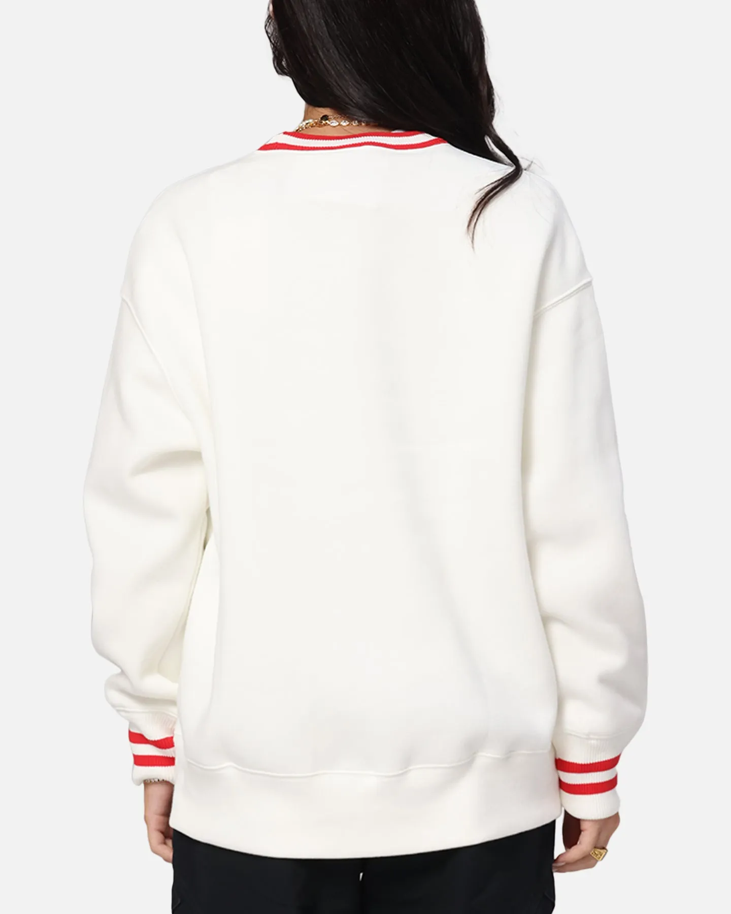 Nike Women's Sportswear Phoenix Oversized Graphic Fleece Sweatshirt Sail