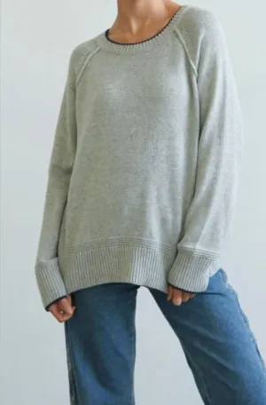 Niki Grey Cotton Jumper