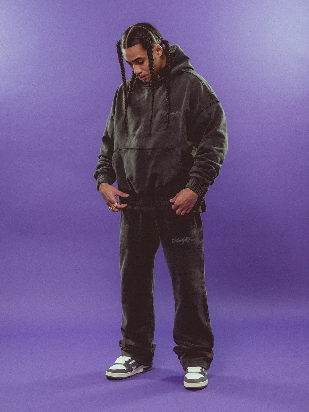Ninetyfour Last Forever Hoodie | Acid Wash