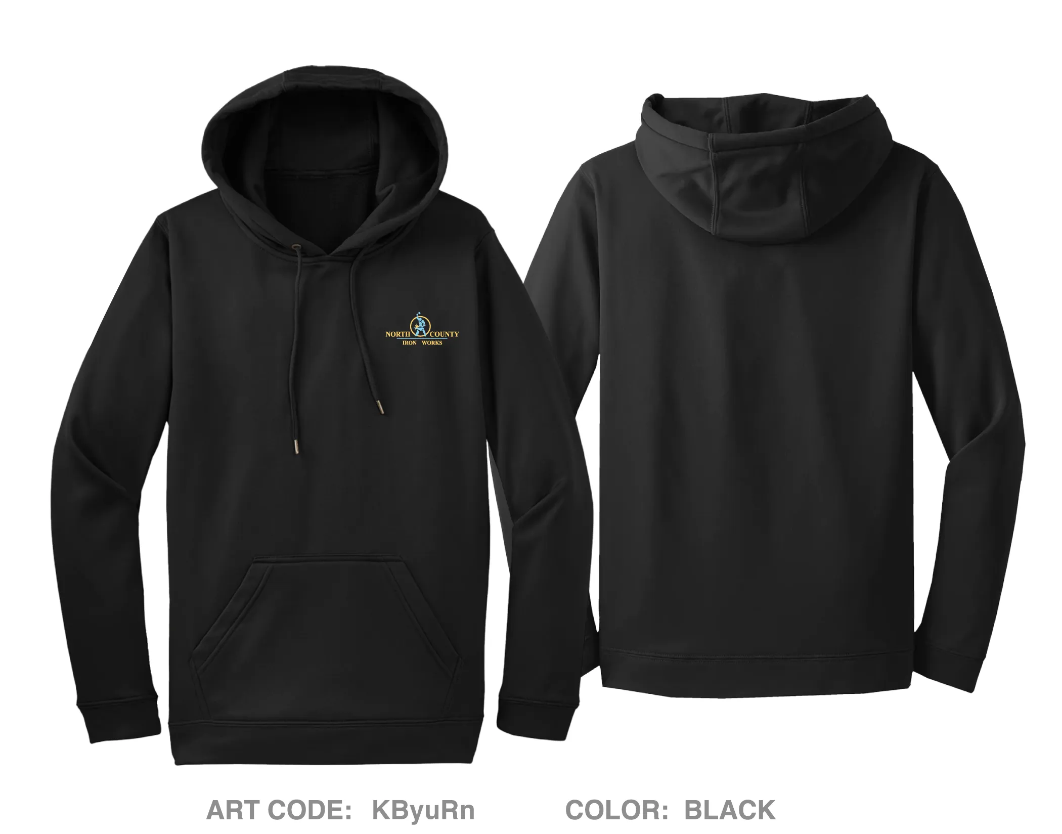 North County Iron Works Hi-Tech Performance Hoodie - KByuRn