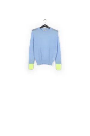 Nylon cuff soft sweater
