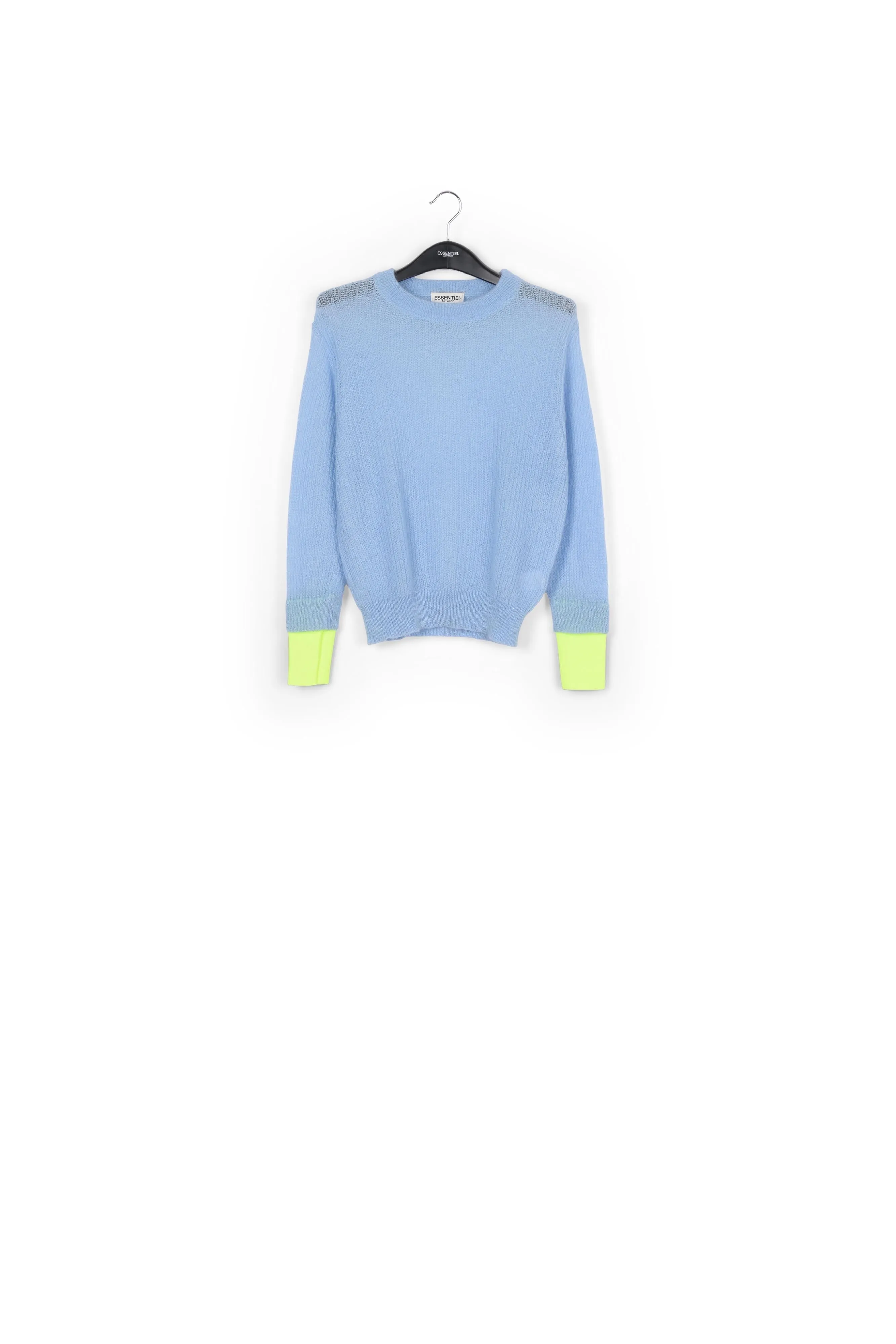 Nylon cuff soft sweater