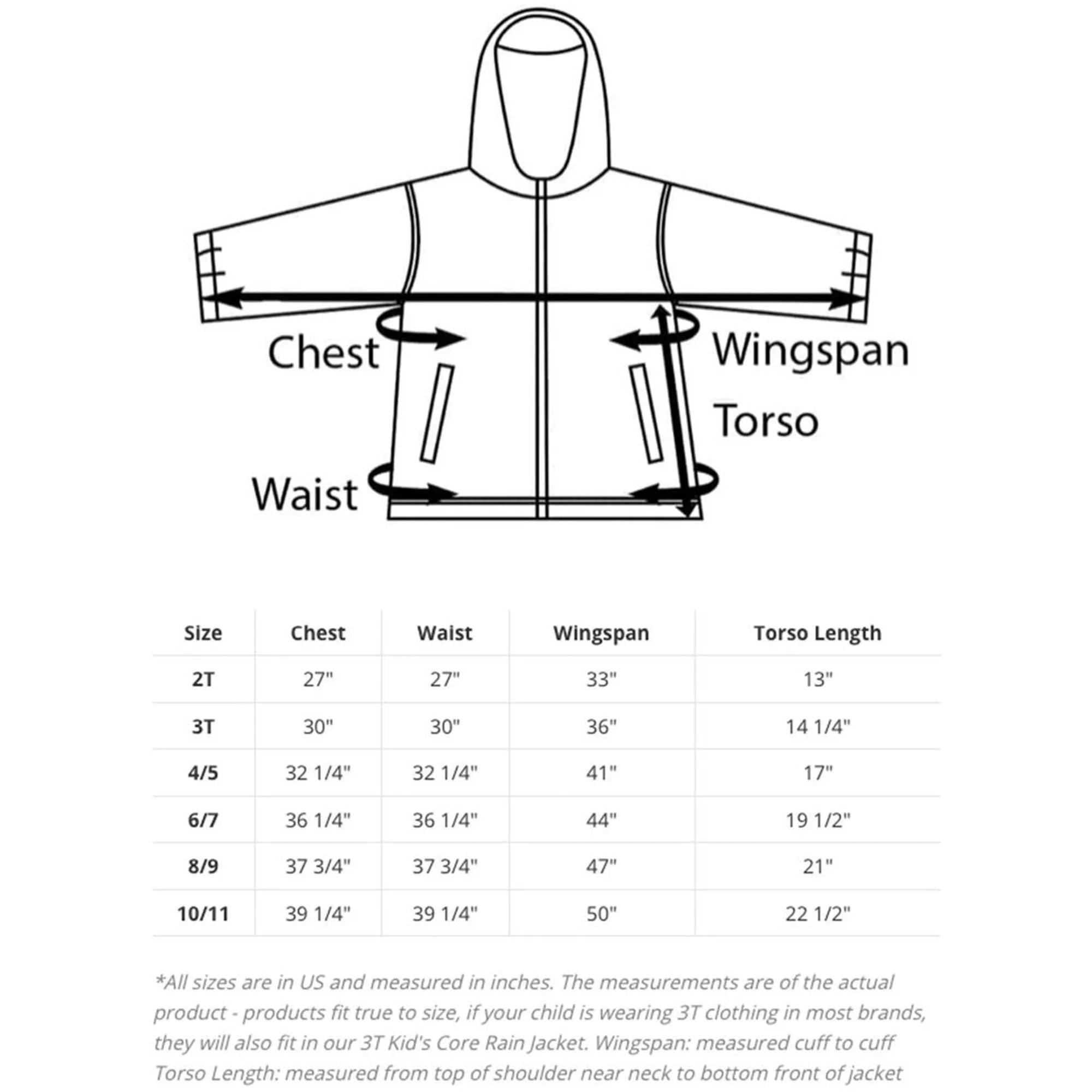 Oakiwear Kids Rain Jacket Coat Waterproof Shell Boys Girls, Orange