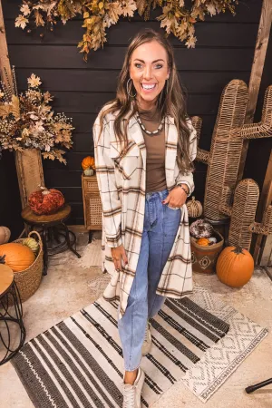 Olive   Black Plaid Shacket