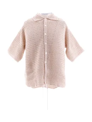 Open-Knit Cotton Shirt