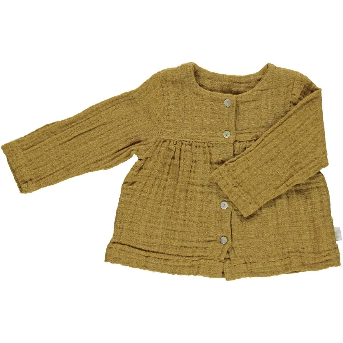 Organic Cotton Blouse in Cassonade