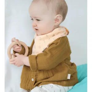 Organic Cotton Blouse in Cassonade