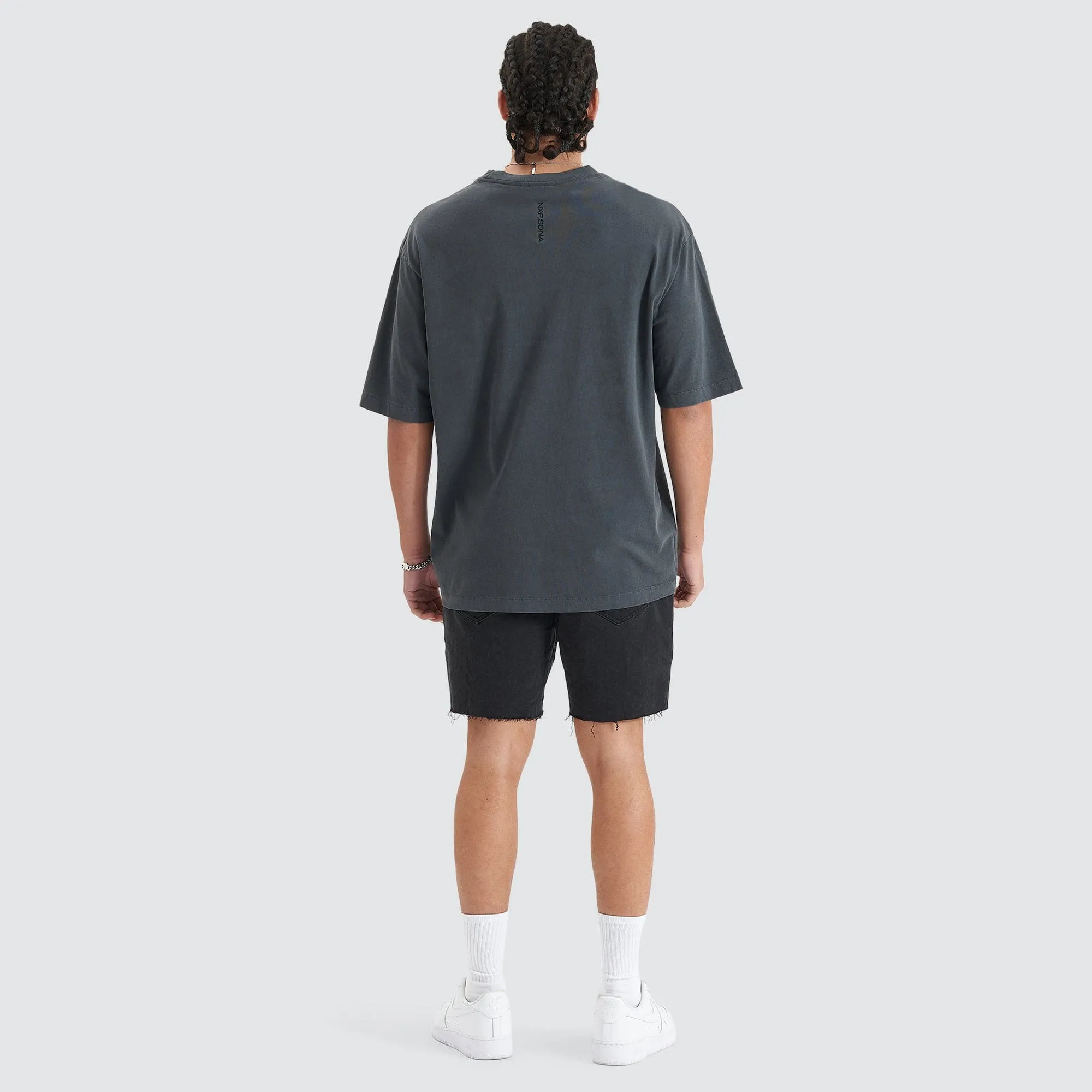 Origin Story Heavy Oversized Tee Pigment Asphalt
