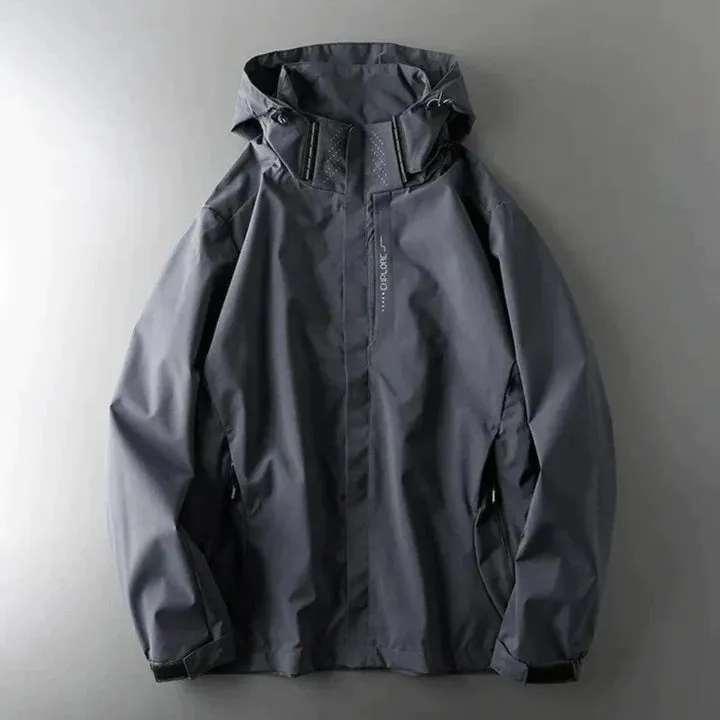 Ortwim Men's Waterproof Windbreaker Jacket