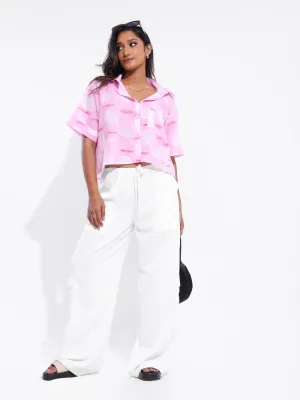 Oversized Crop Shirt