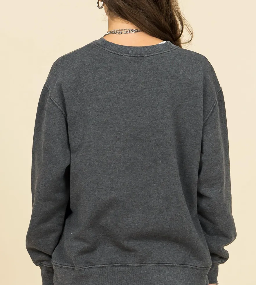 Oversized Drop Shoulder Sweatshirt