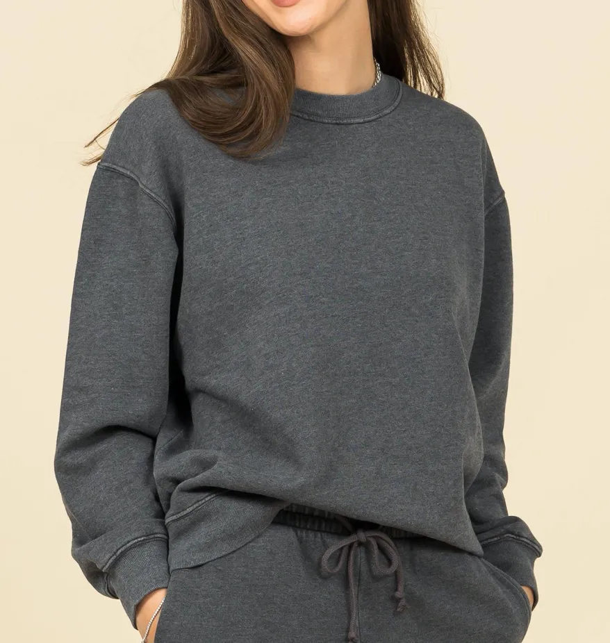 Oversized Drop Shoulder Sweatshirt