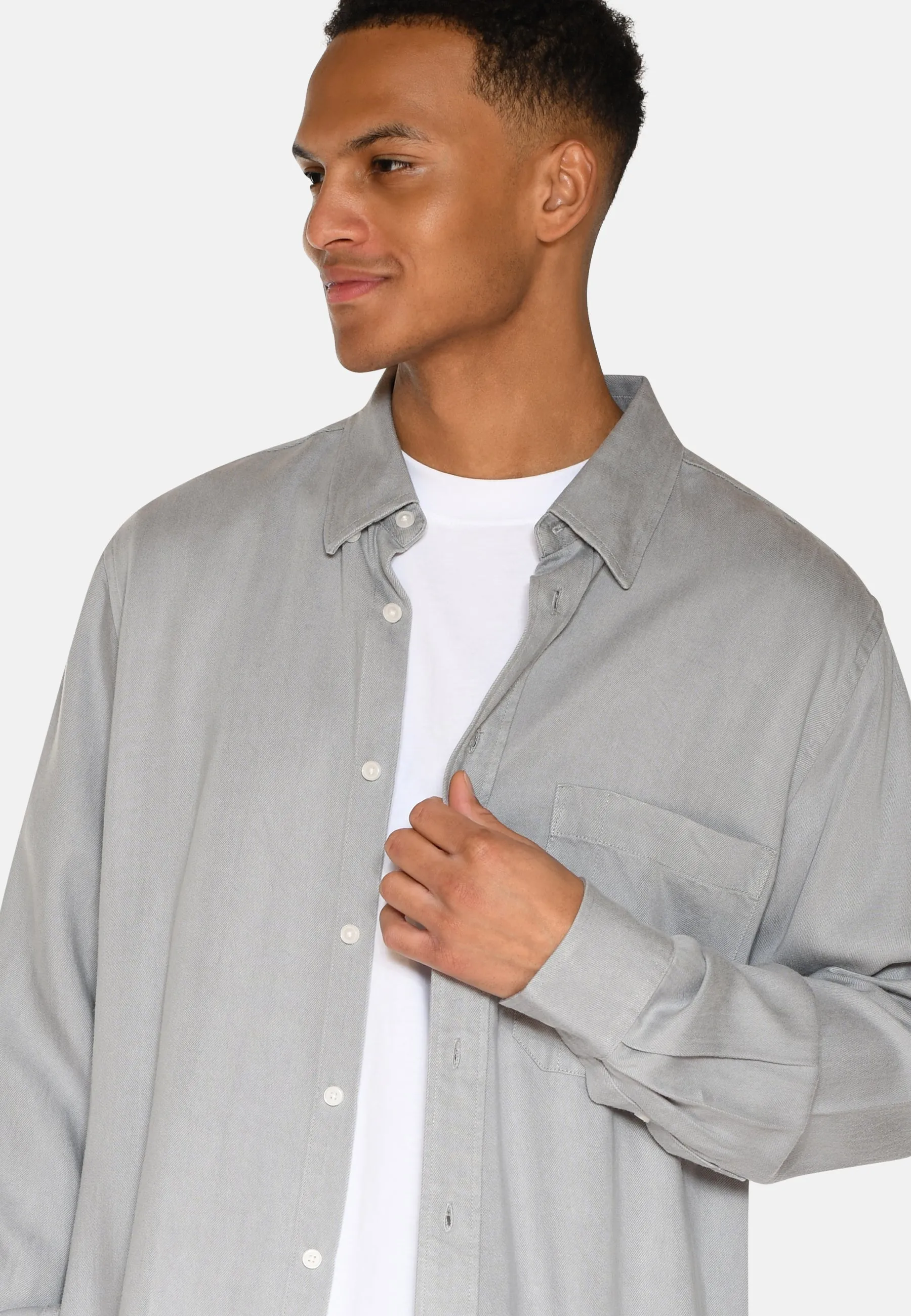 Pedro long sleeved shirt 3859 - Light Grey