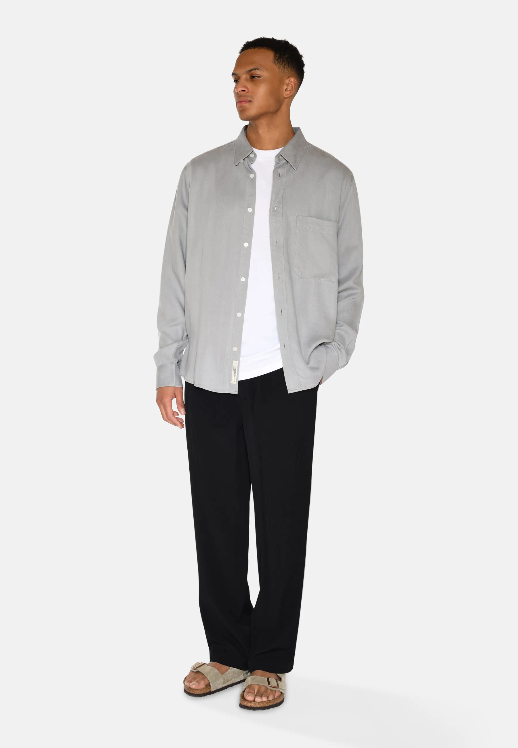 Pedro long sleeved shirt 3859 - Light Grey