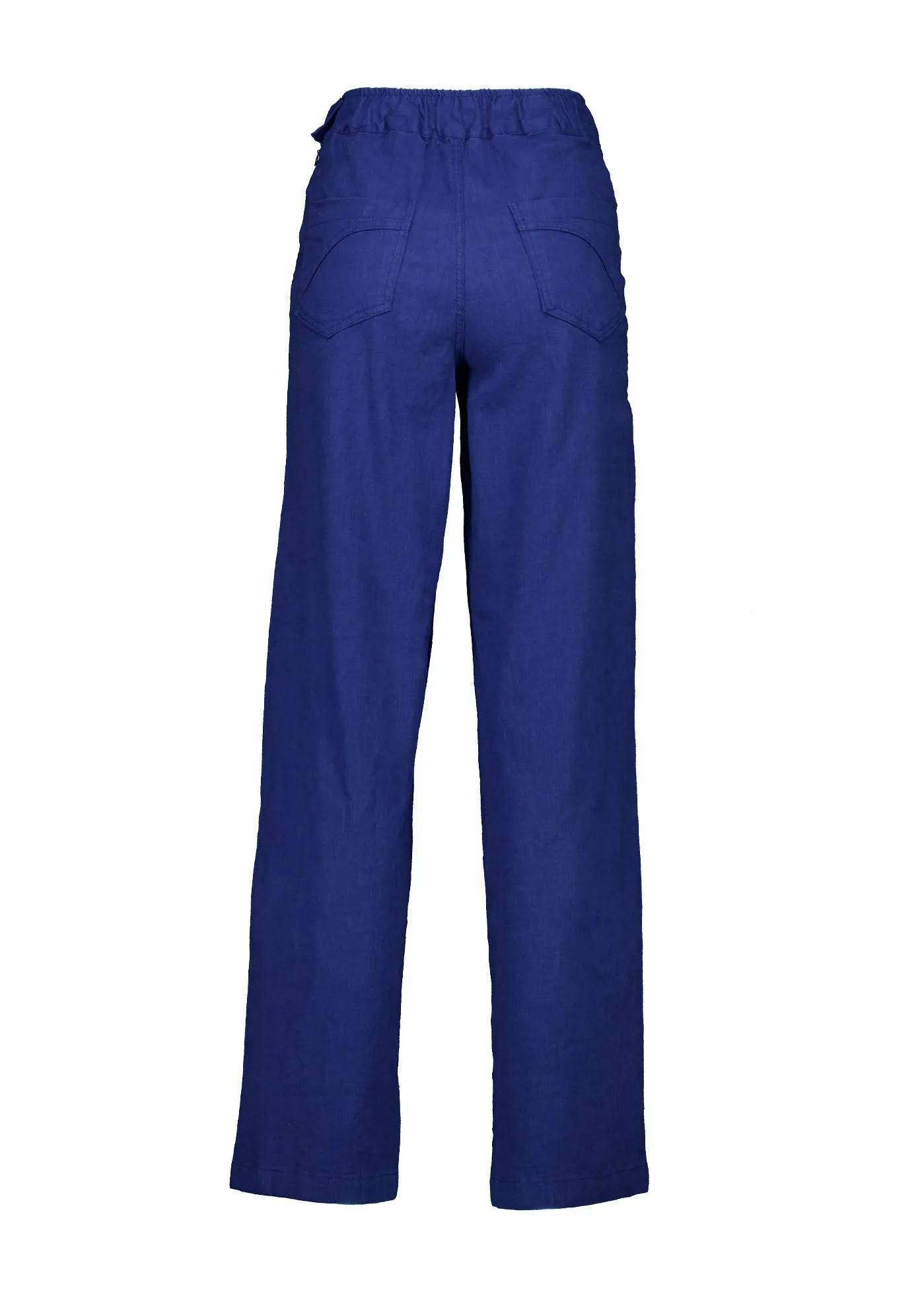 Peggy Long Pants Lino Cobalt Blue in Linen