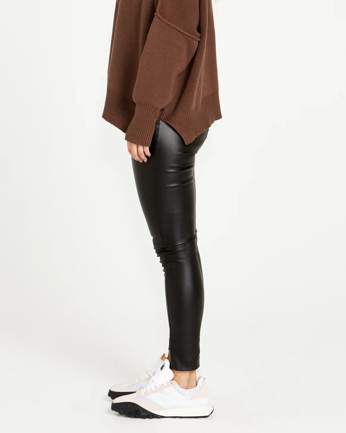 Peri Wet Look Skinny Leg Stretchy Pants