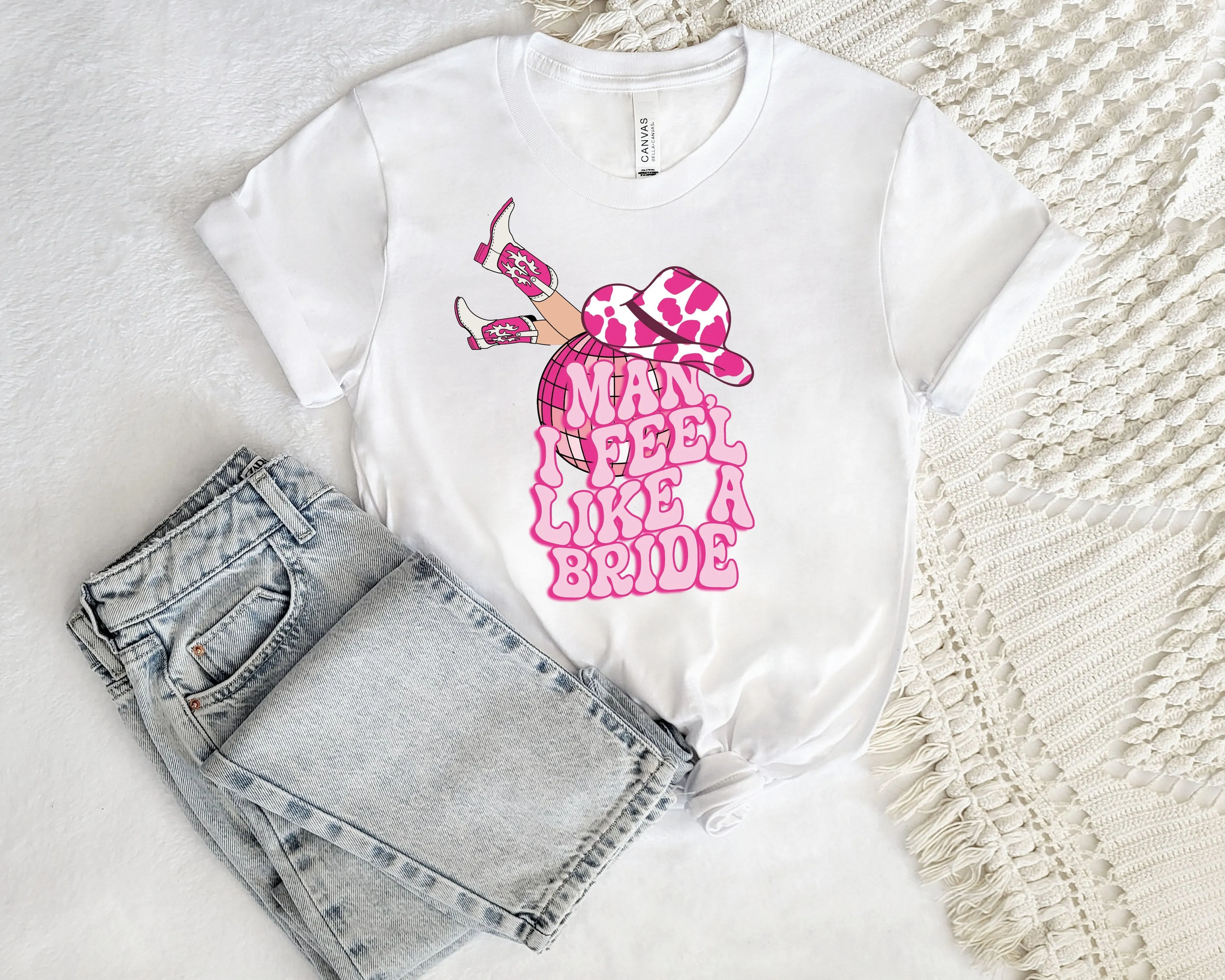 Personalised Cowboy Themed Hen Party T shirts