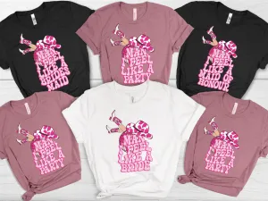Personalised Cowboy Themed Hen Party T shirts